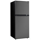 Danby 4.7 Cubic Feet Dual Door Compact Refrigerator, Black Steel (Used)