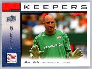 2008 UPPER DECK SOCCER MLS KP-10 KEEPERS MATT REIS REVOLUTION - Picture 1 of 2
