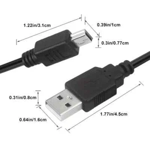 USB Data/Charger Cable for Canon Digital IXUS 135, 140, 145, 147, 150, 155, 157 - Picture 1 of 2
