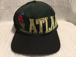 VINTAGE 1996 OLYMPIC GAMES ATLANTA SNAPBACK HAT OFFICIAL OLYMPICS EASTPORT - Picture 1 of 8