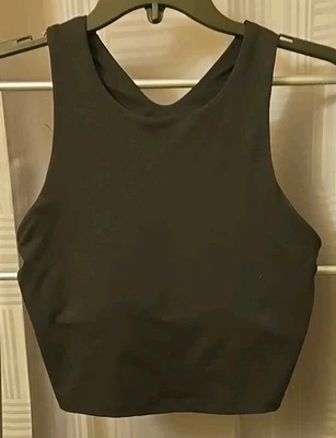 Camiseta corta negra sin mangas Kyodan para mujer talla P/S ropa deportiva sujetador incorporado Foto 1 de 4