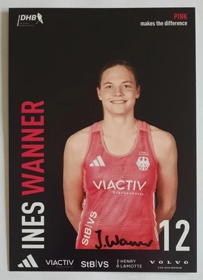 Ines Wanner Autogrammkarte DHB Deutscher Hockey Bund Deutschland EM 2025 - Bild 1 von 2