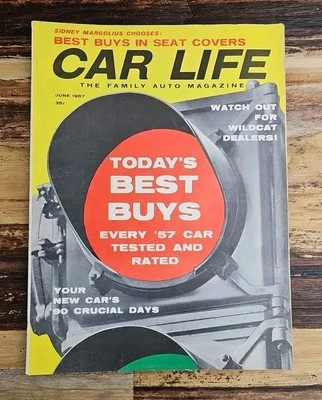 CAR LIFE 1957 JUNE - rating checklist of every 1957 car - Image 1 of 4