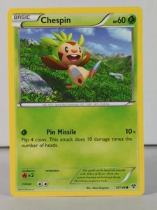 Chespin - POKEMON - XY Base 12/146 - Non Holo - quasi nuovo -A - Foto 1 di 5