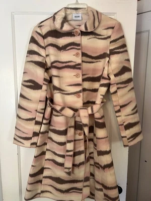 Moschino Cheap and Chic animal print wool coat size US 12 - Image 1 of 4