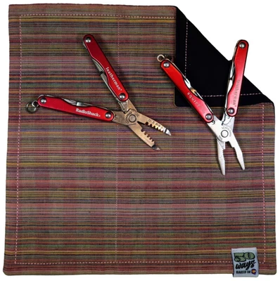 50 WAYS POCKET POCKET HANK Everyday Carry EDC Handkerchief Pink Spring Serape - Image 1 of 3