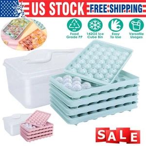 Hágalo usted mismo Cubo de Hielo Redondo Fabricante de Bolas Bandeja PP Silicona Esfera Molde Bar Whisky Cócteles - Imagen 1 de 17