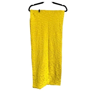NUEVO CON ETIQUETAS, Bufanda Infinity Nic + Zoe Tejida Texturizada Amarillo Mostaza, Talla Mediano, suave - Imagen 1 de 5