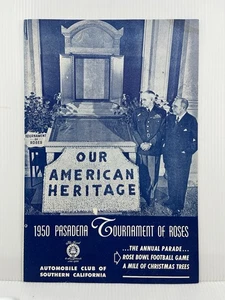 1950 Pasadena Tournament of Roses AAA Auto Club Maps Rose Bowl - Picture 1 of 3
