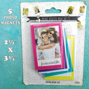 5 Novelty Frames Mini Photo Magnets 2½"x3¾" - Sealed - Picture 1 of 5