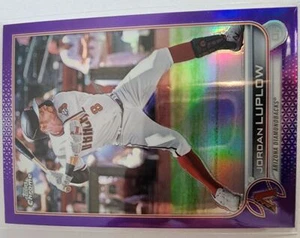2022 Topps Chrome Update Purple Refractor Jordan Luplow Arizona Diamondbacks - Picture 1 of 2