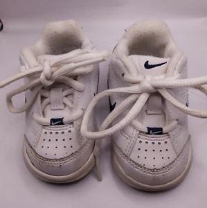 Nike Play White Toddler Kids Sneakers Shoes 3C  308775-141 Great Baby - Picture 1 of 9