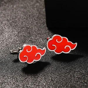 Gemelos Akatsuki Cloud | Gemelos de padrino de boda | Mercancía de anime | Bolsa de regalo gratis - Imagen 1 de 3