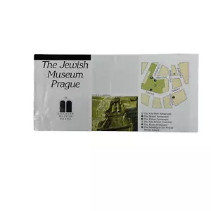 Folleto informativo de mapas del Museo Judío de Praga vintage 1968 antigua nueva sinagoga - Imagen 1 de 5
