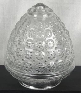 Vintage Clear Bubble Glass Ceiling Mount Light Globe Shade Hallway Bathroom - Picture 1 of 6