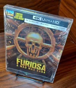 Furiosa: A Mad Max Saga 4K Steelbook Edition-NO DIGITAL-w/PROTECTIVE SLEEVE - Picture 1 of 9