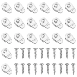 20 Pezzi Strumento di Montaggio a Specchio Fissaggi Ferramenta da Appendere Clip Schermo Hardware - Foto 1 di 11