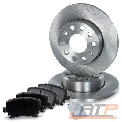 BESTPRICE BREMSSCHEIBEN VOLL Ø256 + BREMSBELÄGE HINTEN FÜR SKODA SUPERB VW JETTA TOURAN 1T