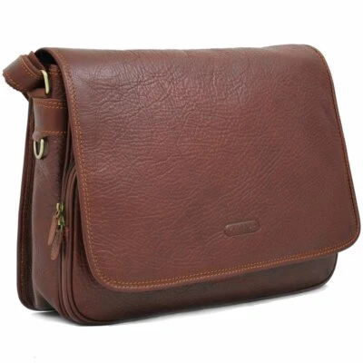 Katana - Besace homme en cuir - marron - 6475 - Photo 1/4