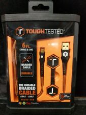 New Tough Tested 6 Feet Durable Braided USB Cable for Micro USB TT-FC6 Lot B3-4