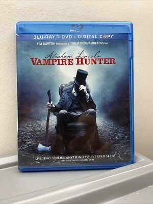 Abraham Lincoln: Vampire Hunter (Blu-ray/DVD, 2012, 3-Disc Set, Includes Digital Foto 1 de 3