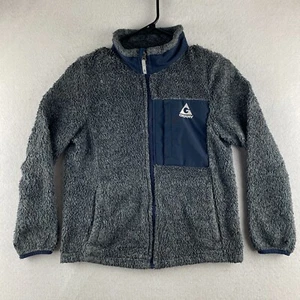 Gerry Sweater Boys Medium M 10 / 12 Blue Youth Full Zip Sherpa Fleece Pockets - Picture 1 of 17