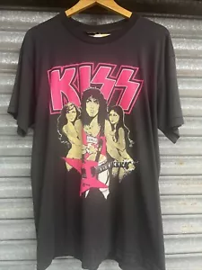 Kiss T Shirt Vintage Bootleg In Size L - Picture 1 of 6