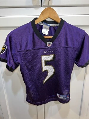 Camiseta deportiva púrpura para jóvenes grande (7) Joe Flacco Baltimore Ravens Nike Foto 1 de 4