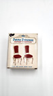vintage 1964 Two petite princess dollhouse furniture chairs