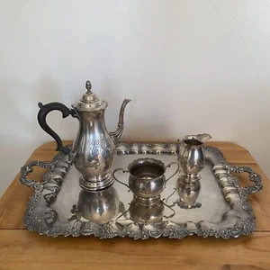 Russian Imperial Silverplate Tray Antique Fine Tsarist OEHME Emme Silver 1800’s - Picture 1 of 24