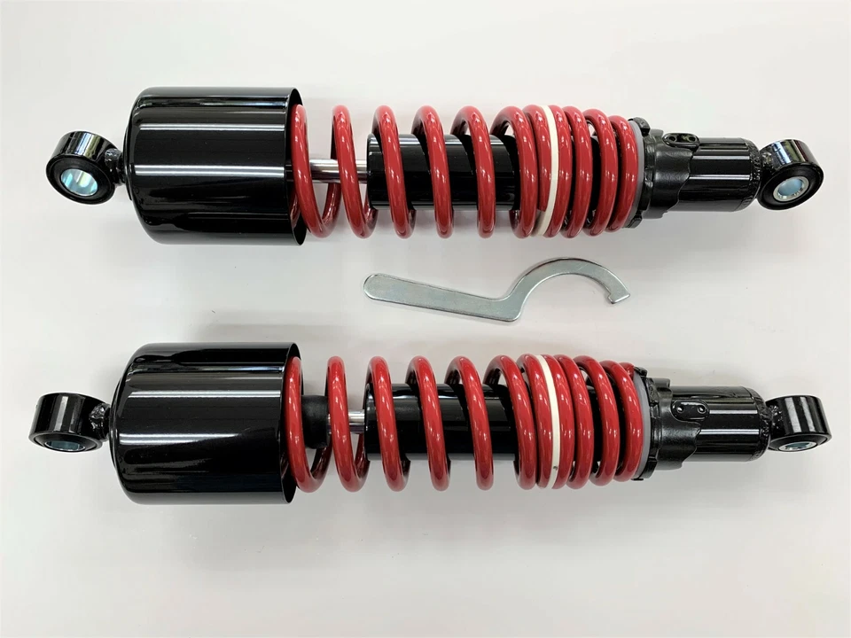 Amortiguadores de doble resorte Kawasaki KZ650 12,75" negro rojo Foto 1 de 1