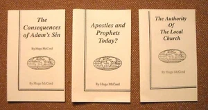 ADAM'S SIN & APOSTLES & AUTHORITY HUGO MCCORD ~ Church Of Christ ~VG~ SHIPS FREE - Picture 1 of 5