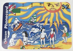 1994 Telecom Phonecard L/Edition Unused Mint Card & Folder  "Summertime UV"  - Picture 1 of 3