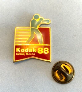 1988 Seoul Korea Olympic Games USA Kodak 88 Boxing, Lapel Hat or Tie Pin EKC 88 - Picture 1 of 2
