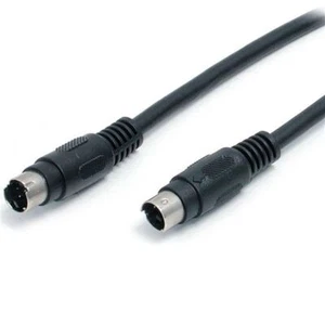 StarTech SVIDEOMM12 12 ft S-Video Cable M/M DIN Male S-Video DIN Male Black - Picture 1 of 1