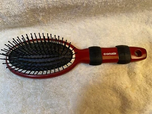 Conair Paddle Hair Brush Classic Wood Detangle Style Thick Hair Flexible Base - Picture 1 of 3