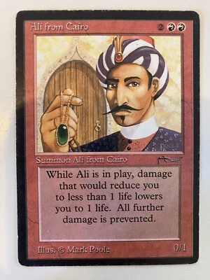 MTG Ali From Cairo (ARN) Arabian Nights 1993 HP/MP Authentic Rare -TCGshowcase- - Image 1 of 4