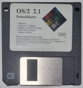 IBM OS/2 2.1 Demo-Diskette – Deutsch – Original von IBM – Rarität für Sammler - Bild 1 von 1