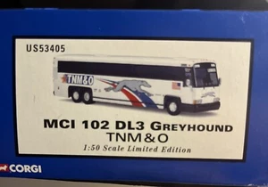 2002 Corgi Ltd Ed GREYHOUND TNM&O Coach Bus Lines USA MCI 102 DL3 1:50 Scale - Picture 1 of 11
