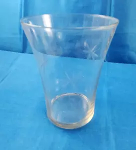Vintage Fostoria “Sunburst” 8oz. Flat Tumbler Water or Juice Glass 4" Tall - Imagen 1 de 7
