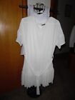 Womens Jeuvre Dress Size 1x White Belted Tiered Hem
