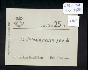1963 Sweden Sc# 632a Postage Stamp Booklet - Board of Health - MNH Cv$15 - Picture 1 of 1