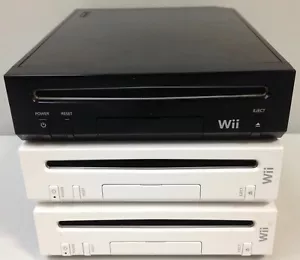 3 Nintendo Wii Consoles White 2 Backwards Compatible Tested & Working Lot 📦 - Picture 1 of 4
