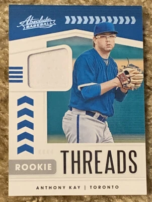 2020 Absolute Baseball Anthony Kay Rookie Threads-Toronto Blue Jays - Image 1 of 2
