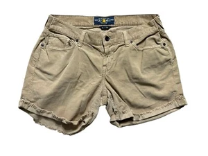 Lucky Brand Corduroy Shorts Womens 8/29 Brown Cut Off Cuffed Designer Cowgirl - Picture 1 of 9