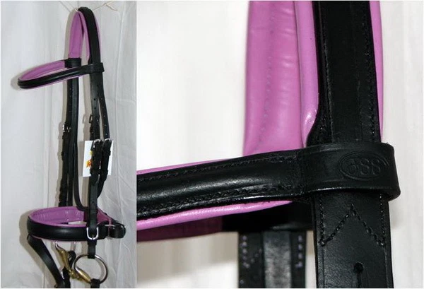 FSS немецкий шикарный конфеты розовый комфорт с подкладкой выездки рукоятки езды уздечки вожжи новый - Изображение 1 из 1