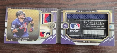 Mike Zunino 2022 Topps Triple Threads Juego de Estrellas Folleto de Etiqueta de Lavandería 1/1 Foto 1 de 2