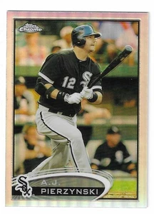 2012 TOPPS CHROME A.J. PIERZYNSKI REFRACTOR #204 CHICAGO WHITE SOX - Picture 1 of 2