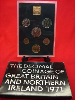 1971 GREAT BRITAIN & NORTHERN IRELAND 6 PC. PROOF DECIMAL COIN SET - 1st ISSUE - Image 1 of 4