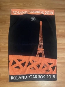 2018 French Open Player Towel Roland Garros Serena Williams 23.5x36 Rare Pink - Picture 1 of 7